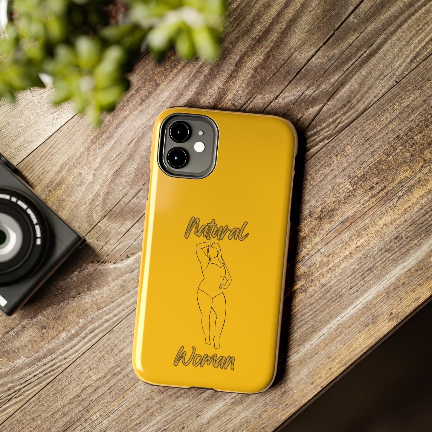 Natural Woman Looking Good (BL)Tough Phone Cases YELLOW