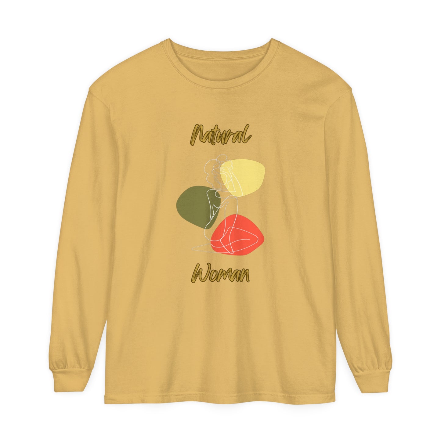 Natural Woman Colorful Pose (WL) Long Sleeve T-Shirt