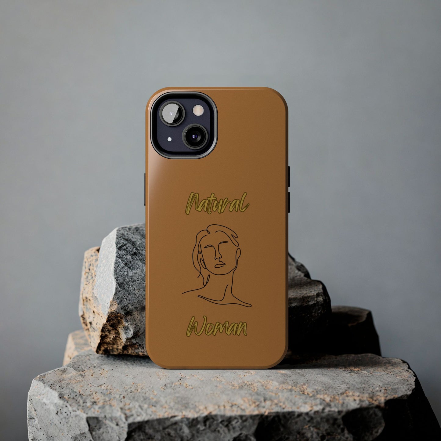 Natural Woman Hello (BL)Tough Phone Cases LIGHT BROWN