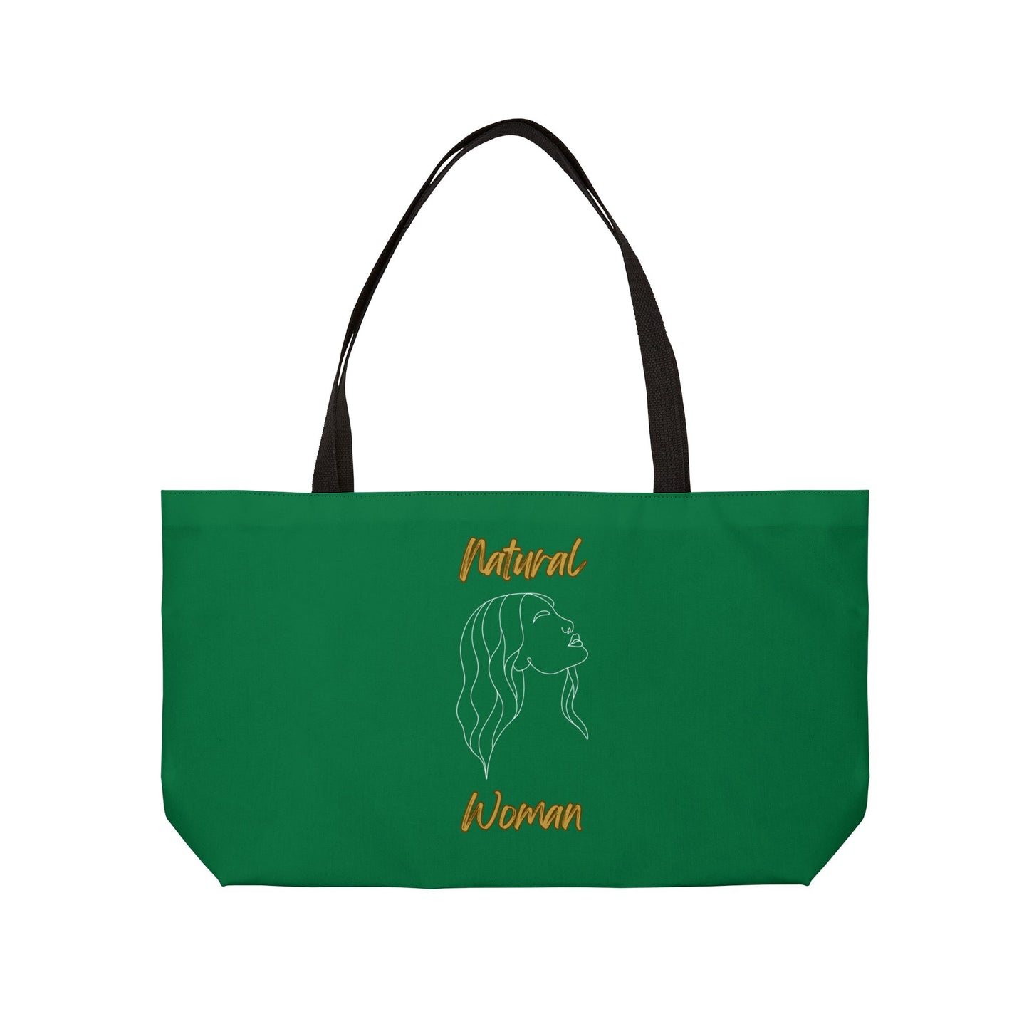 Natural Woman Breeze On Face (WL) Weekender Tote Bag DARK GREEN