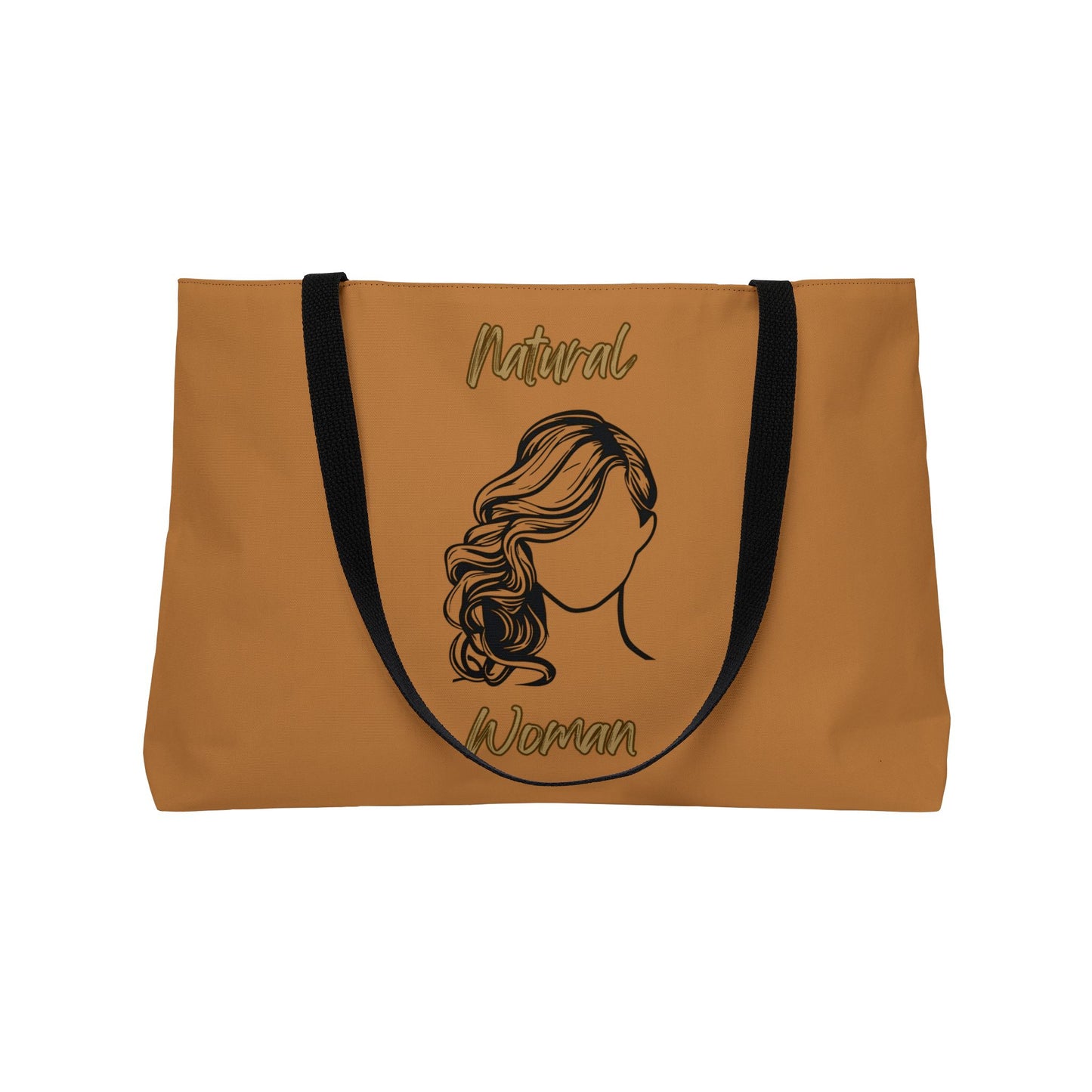 Natural Woman Long Curl (BL) Weekender Tote Bag LIGHT BROWN
