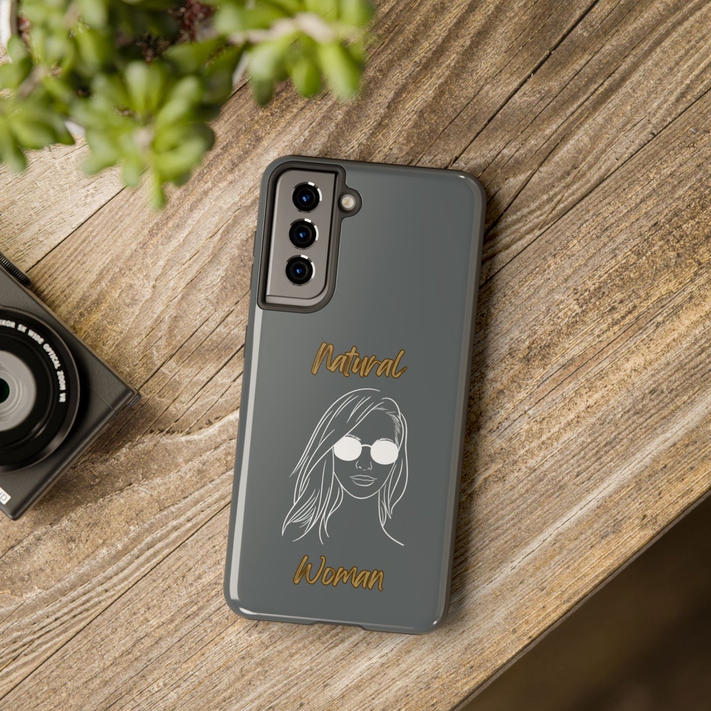 Natural Woman Shades (WL)Tough Phone Cases DARK GREY