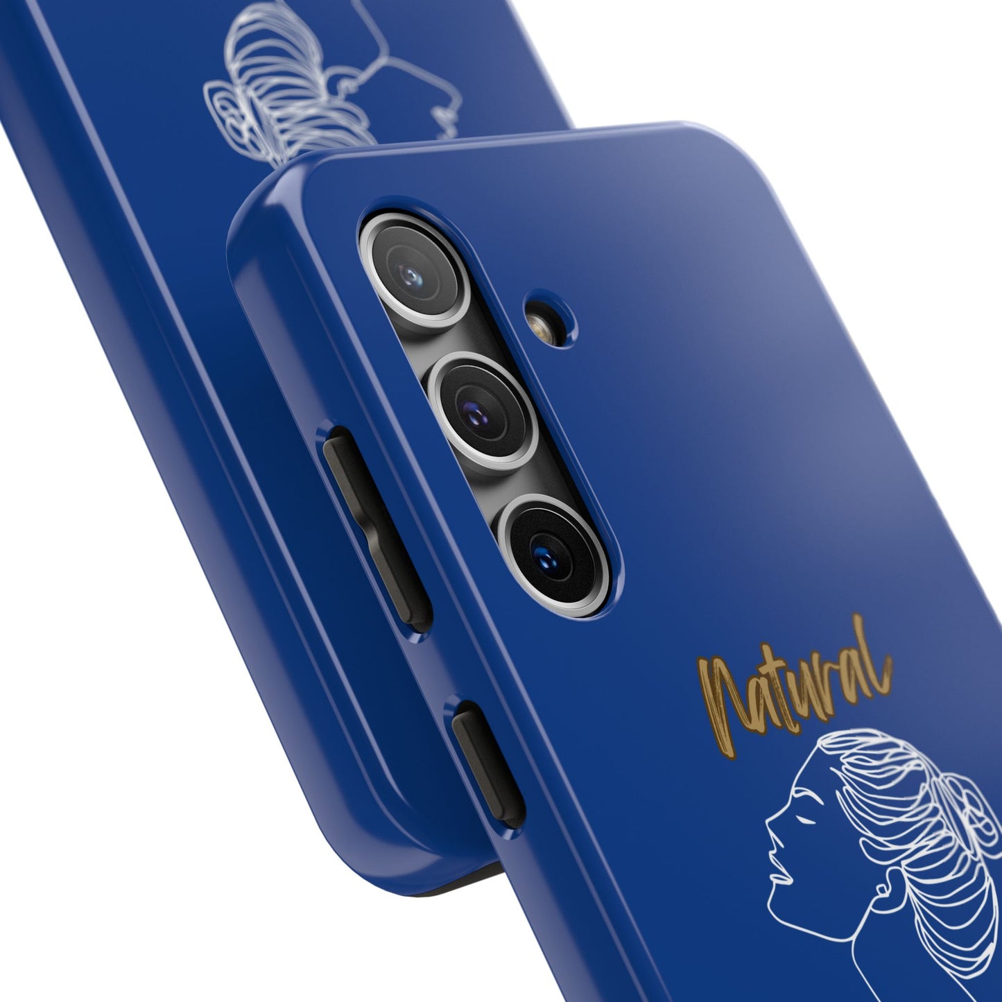 Natural Woman Wet Bun (WL) Tough Phone Cases DARK BLUE
