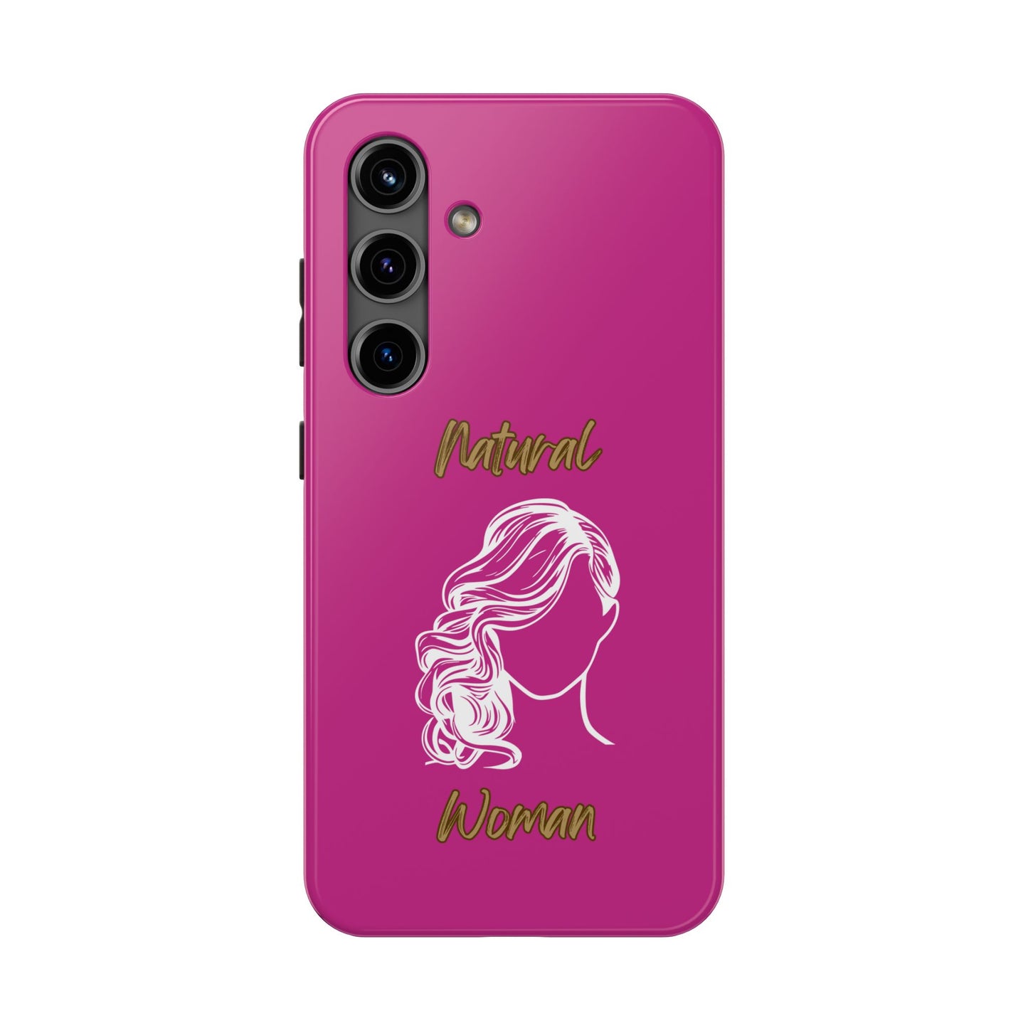 Natural Woman Long Curl (WL)Tough Phone Cases PINK