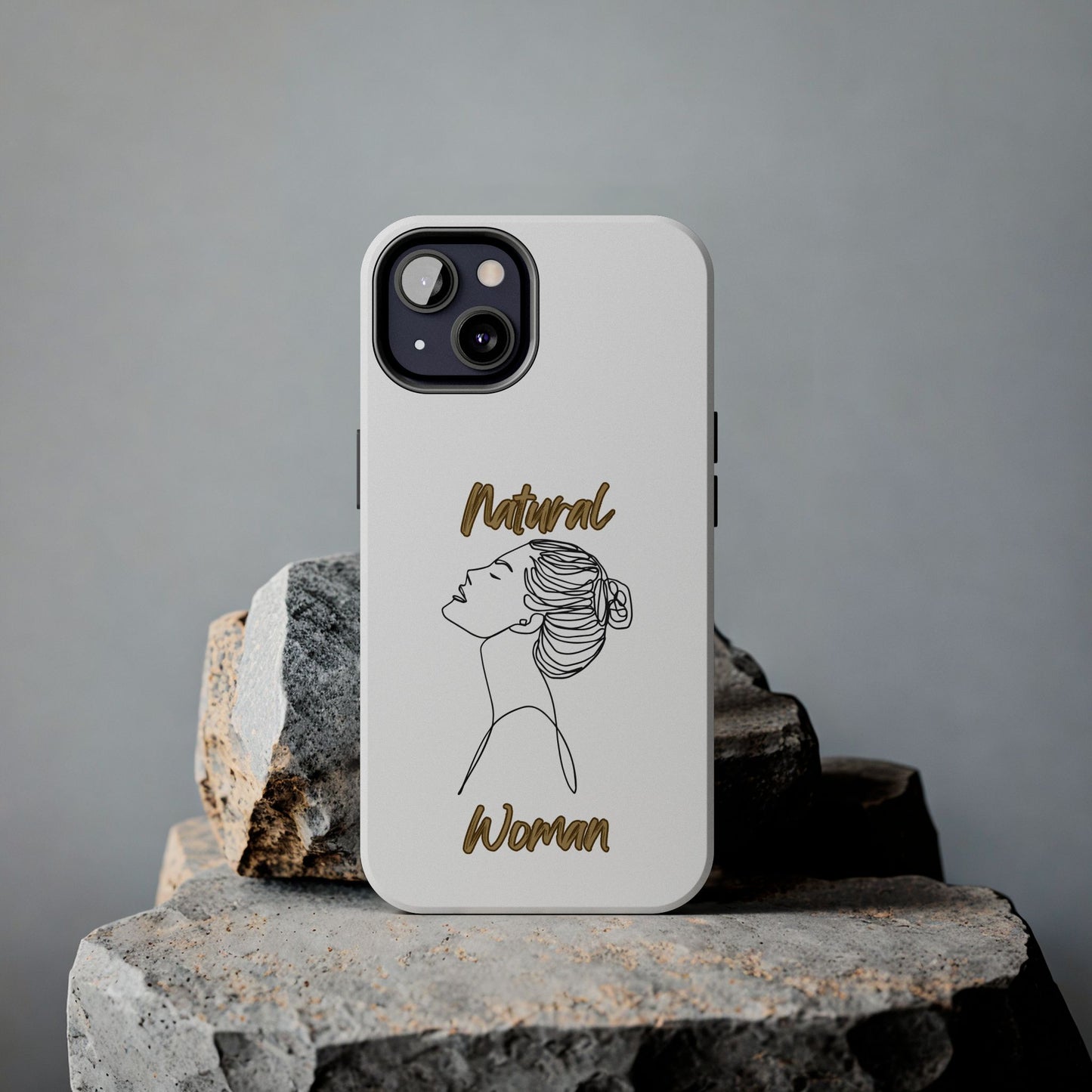 Natural Woman Wet Bun (BL) Tough Phone Cases WHITE