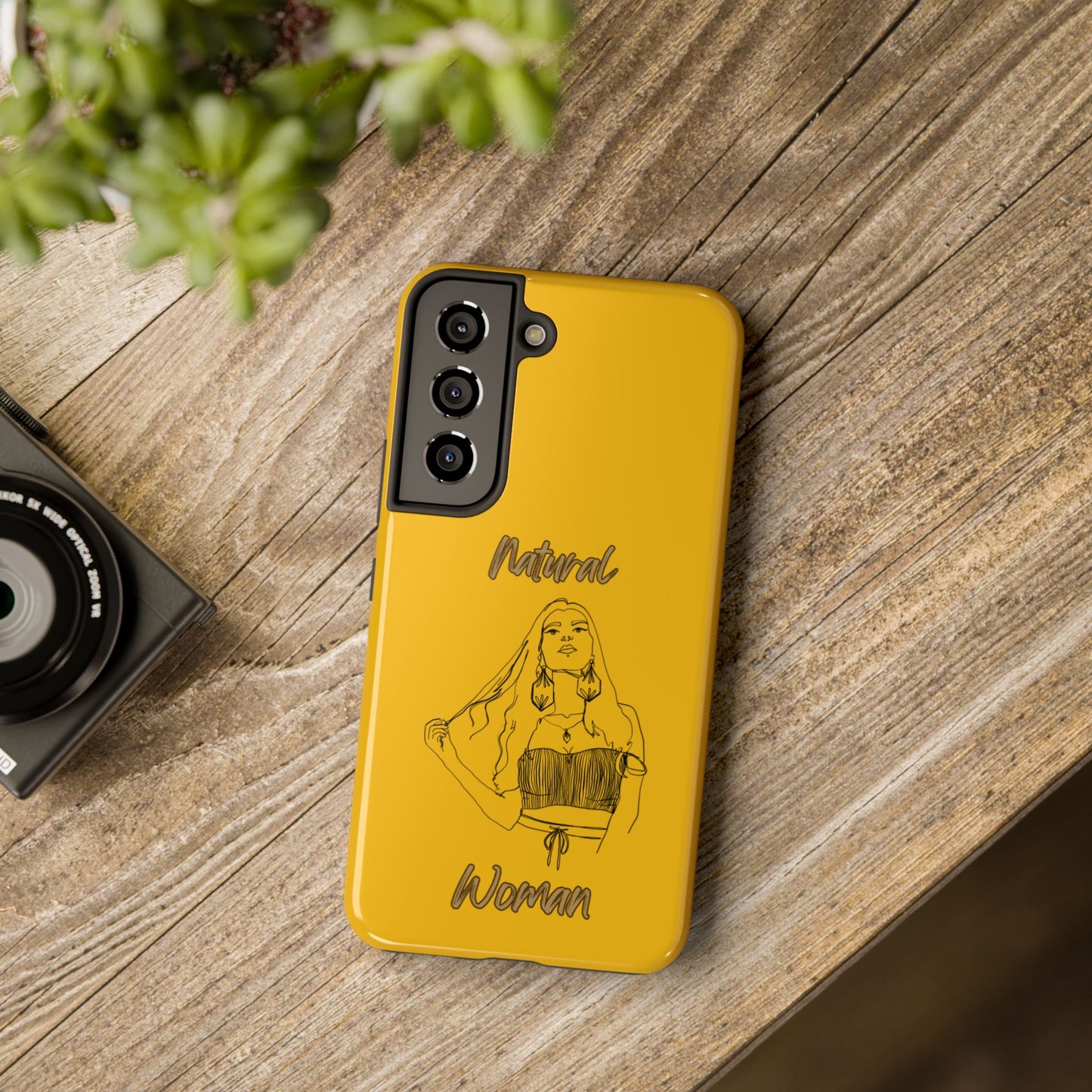 Natural Woman Thinking (BL)Tough Phone Cases YELLOW