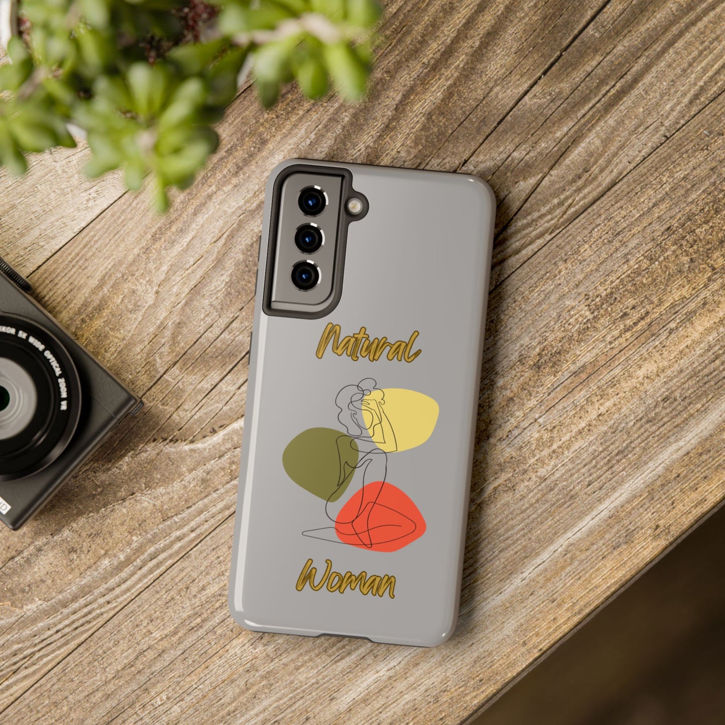 Natural Woman Colorful Pose (BL)Tough Phone Cases LIGHT GREY