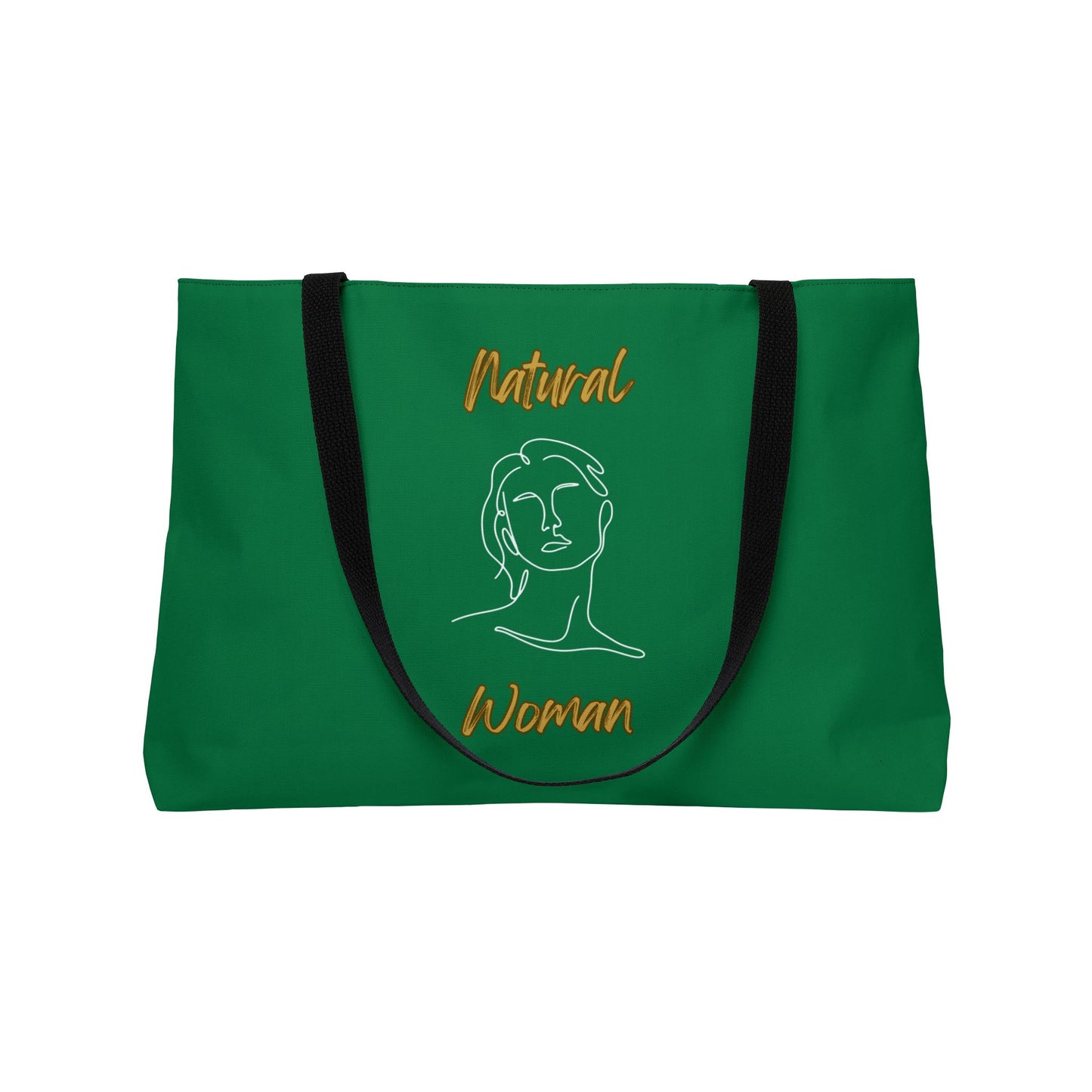 Natural Woman Hello (WL) Weekender Tote Bag DARK GREEN