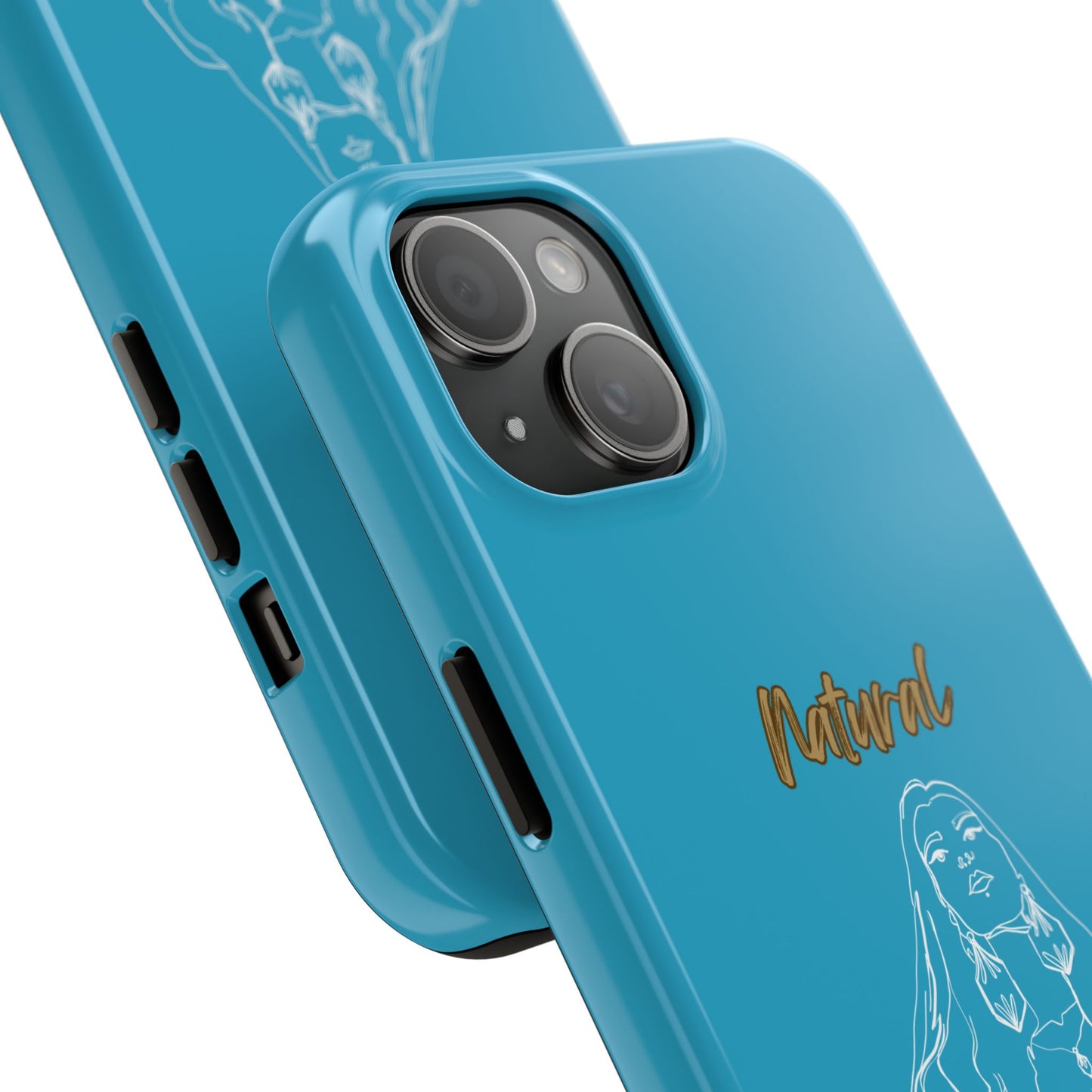 Natural Woman Thinking (WL)Tough Phone Cases TURQUOISE