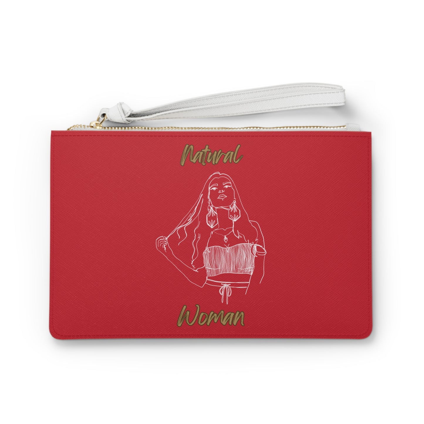 Natural Woman Thinking (WL) Clutch Bag DARK RED