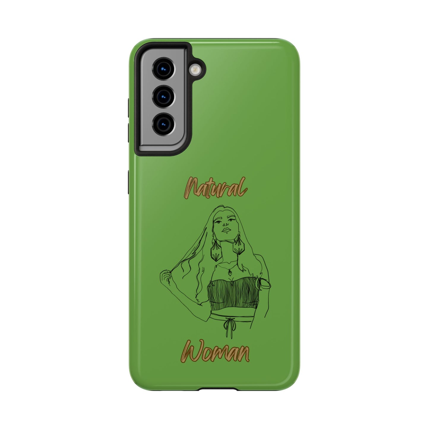 Natural Woman Thinking (BL)Tough Phone Cases GREEN