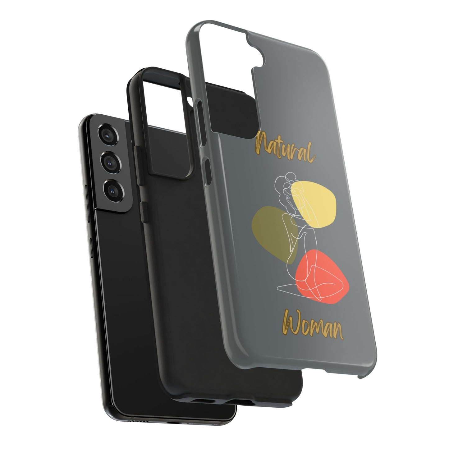 Natural Woman Colorful Pose (WL)Tough Phone Cases DARK GREY