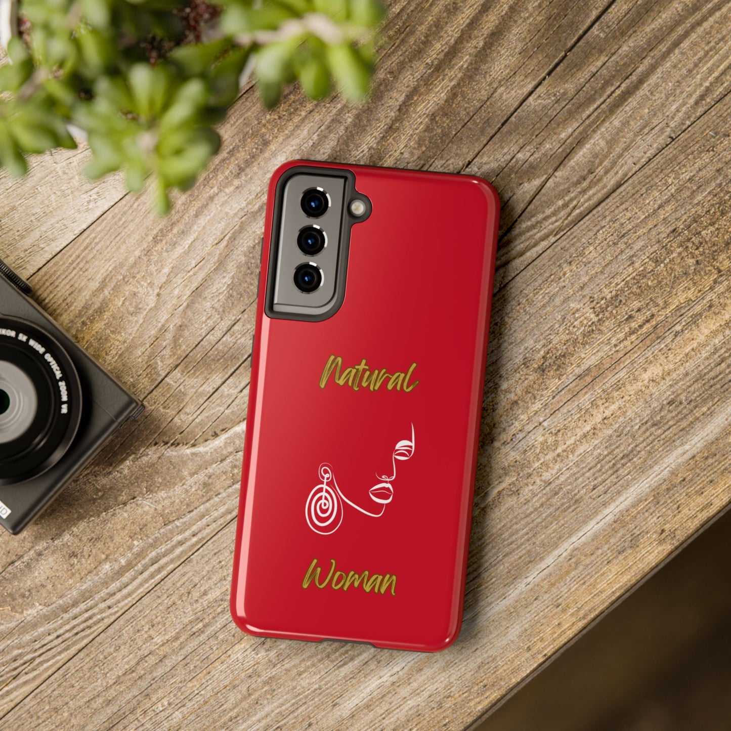 Natural Woman Music In My Soul (WL)Tough Phone Cases DARK RED