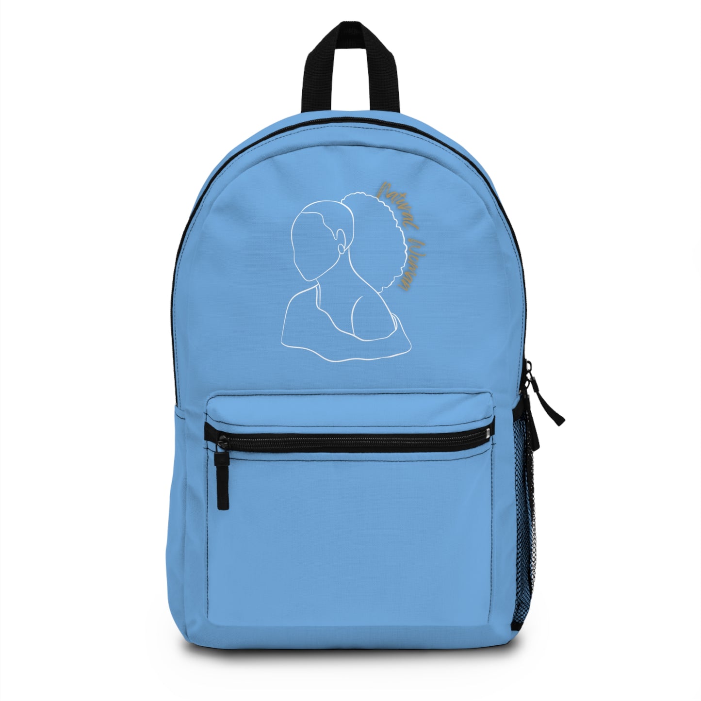 Natural Woman Behind Head Puff (WL) Backpack LIGHT BLUE