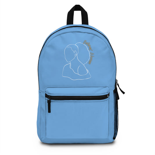 Natural Woman Behind Head Puff (WL) Backpack LIGHT BLUE
