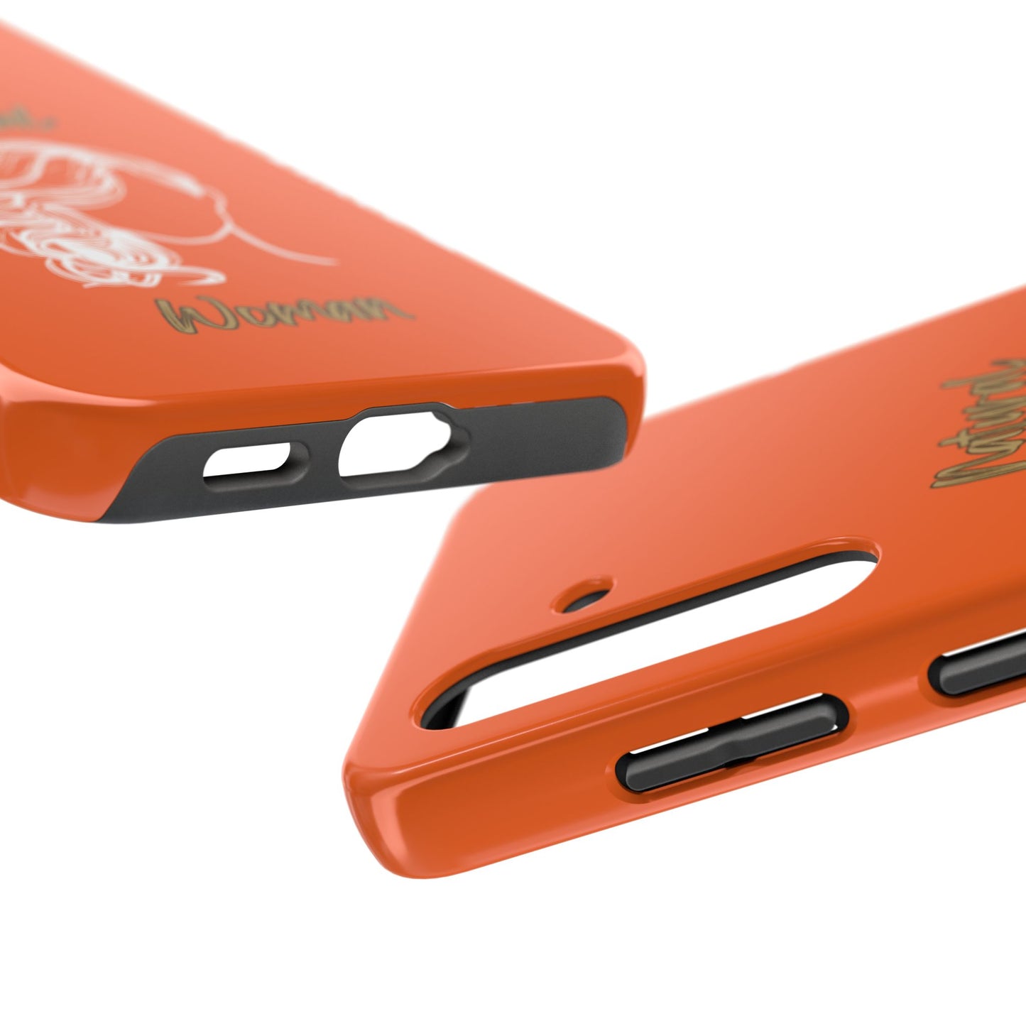 Natural Woman Long Curl (WL)Tough Phone Cases ORANGE