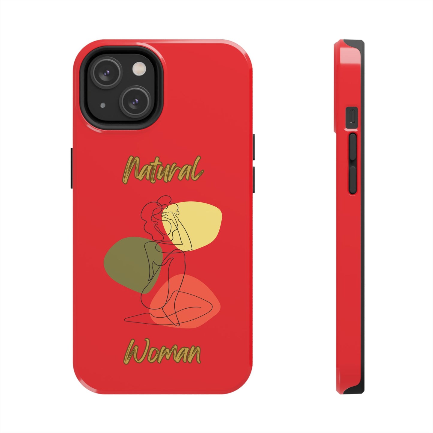 Natural Woman Colorful Pose (BL)Tough Phone Cases RED