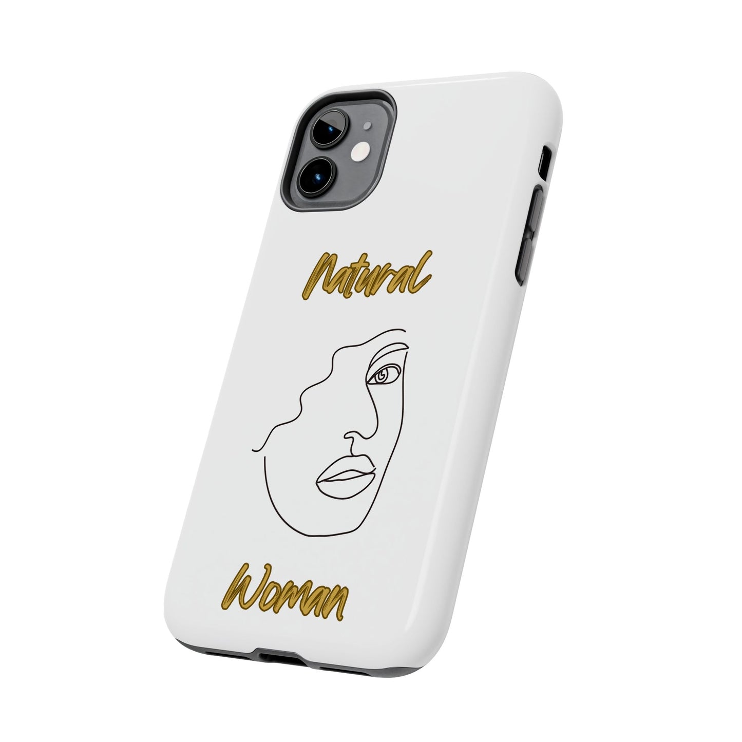 Natural Woman Peekaboo (BL)Tough Phone Cases WHITE