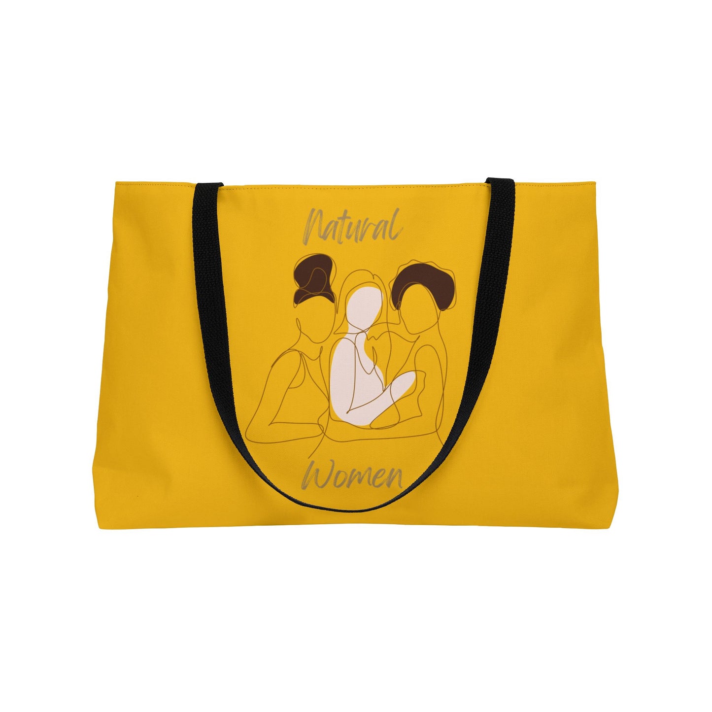 Natural Women Friends (BL) Weekender Tote Bag YELLOW