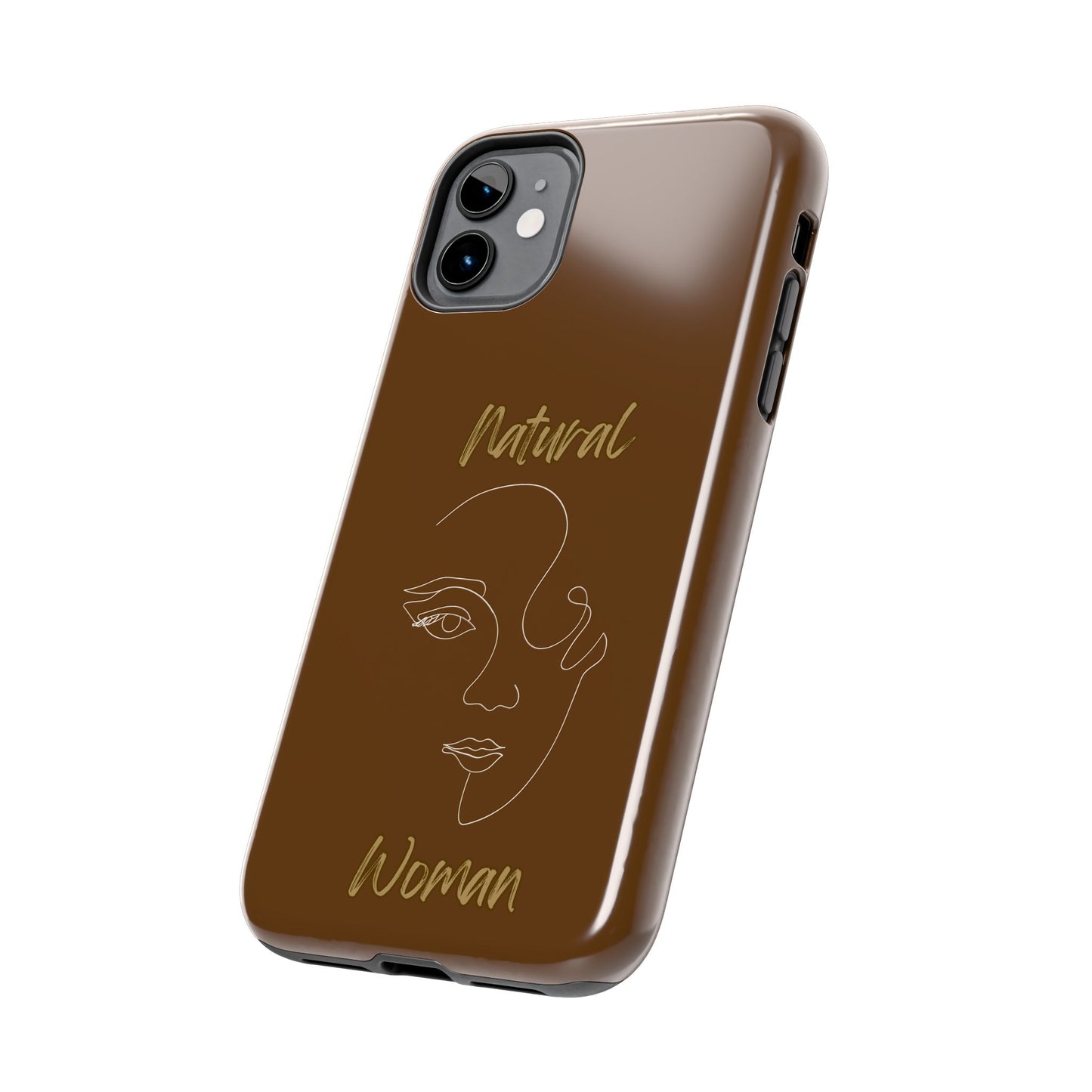 Natural Woman Looking (WL) Tough Phone Cases BROWN