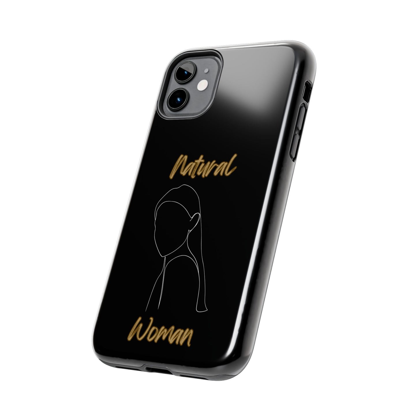 Natural Woman Tilted Look (WL) Tough Phone Cases BLACK