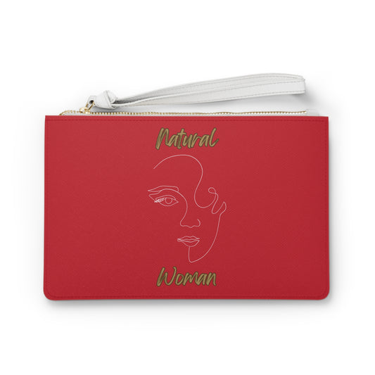 Natural Woman Looking (WL) Clutch Bag DARK RED