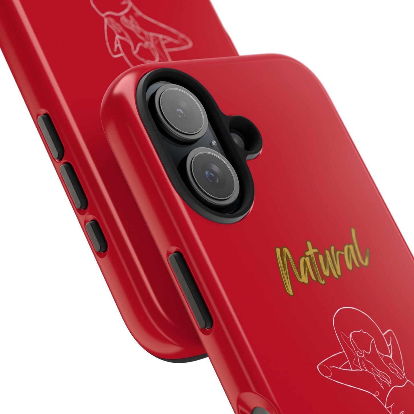 Natural Woman Sun Fun (WL)Tough Phone Cases DARK RED