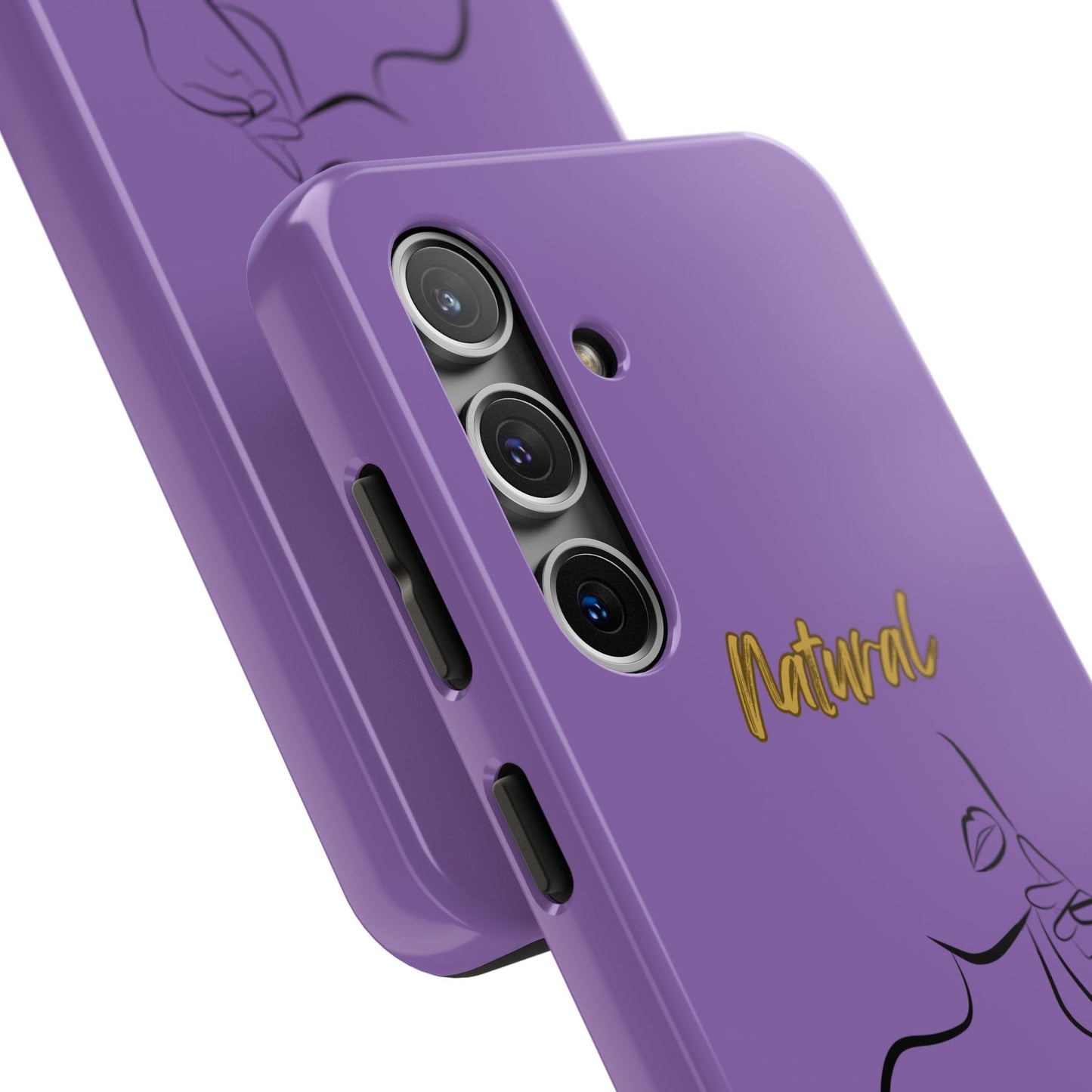 Natural Woman Chin Up (BL)Tough Phone Cases LIGHT PURPLE