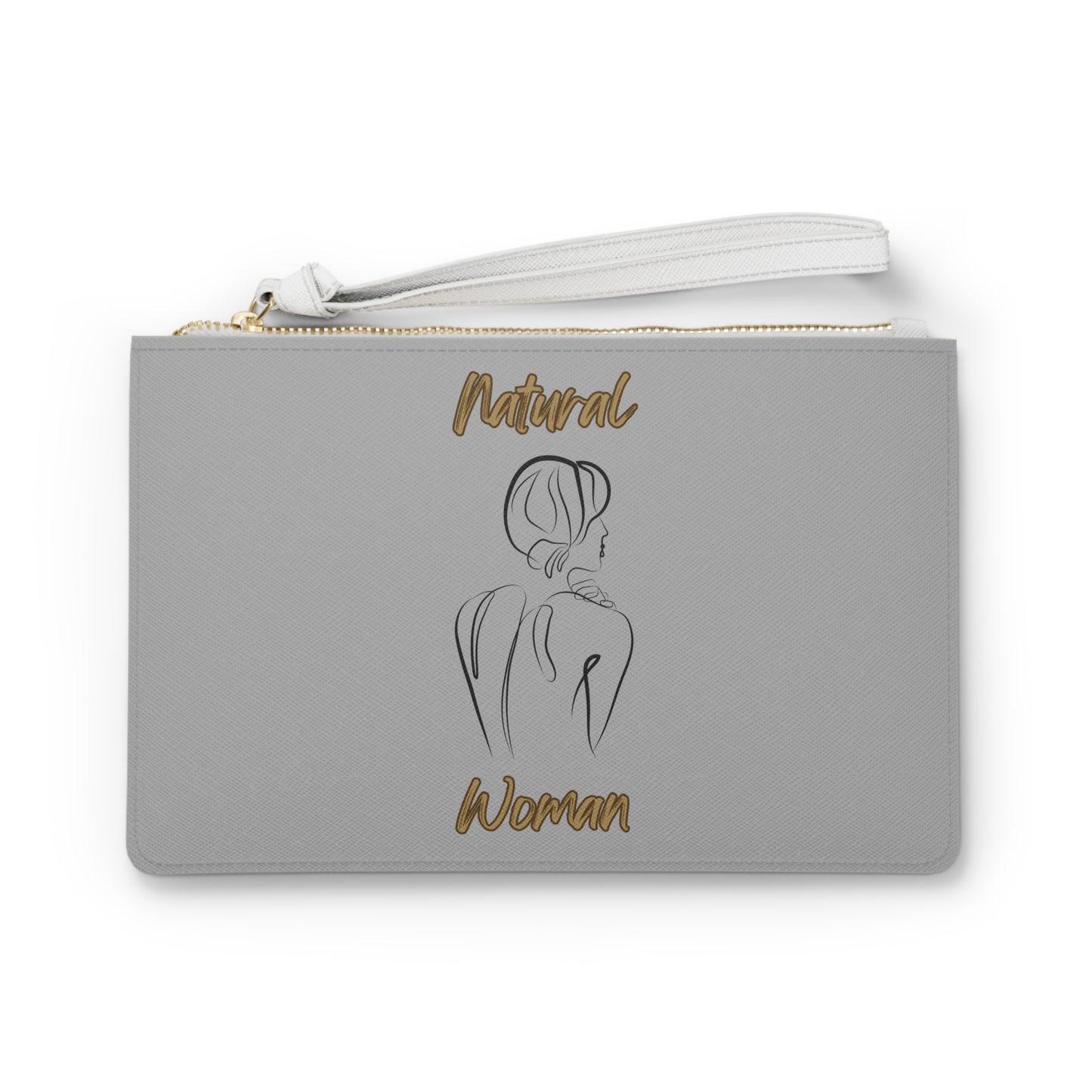 Natural Woman Back (BL) Clutch Bag LIGHT GREY