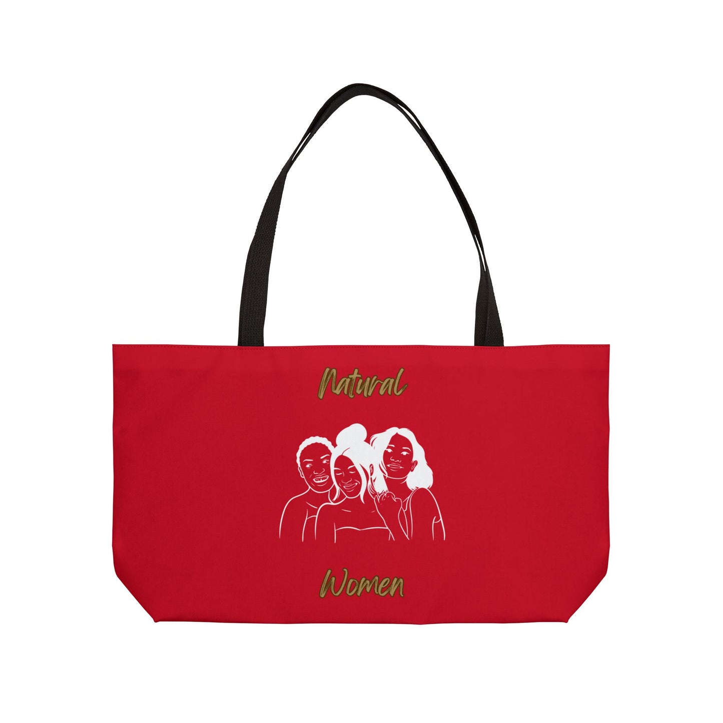 Natural Women Laughing Friends (WL) Weekender Tote Bag DARK RED