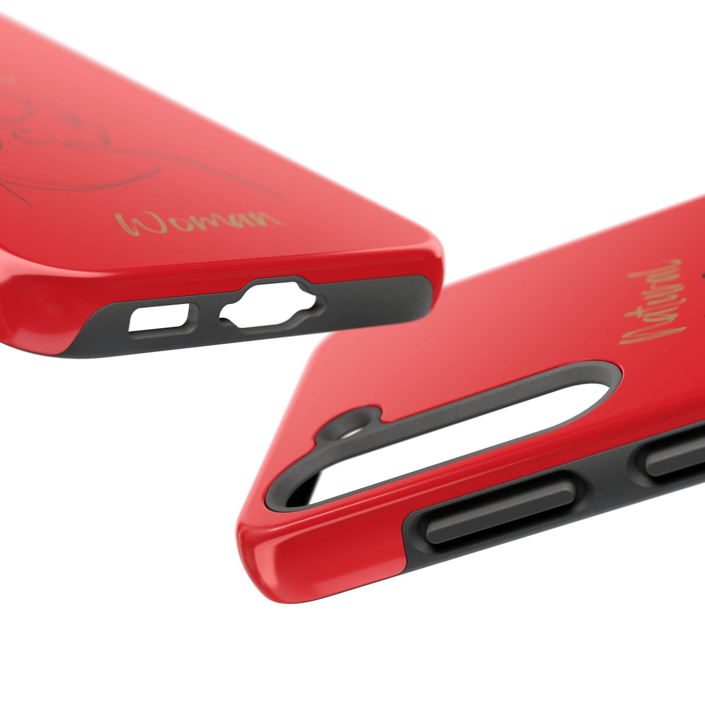 Natural Woman Twists (BL) Tough Phone Case RED