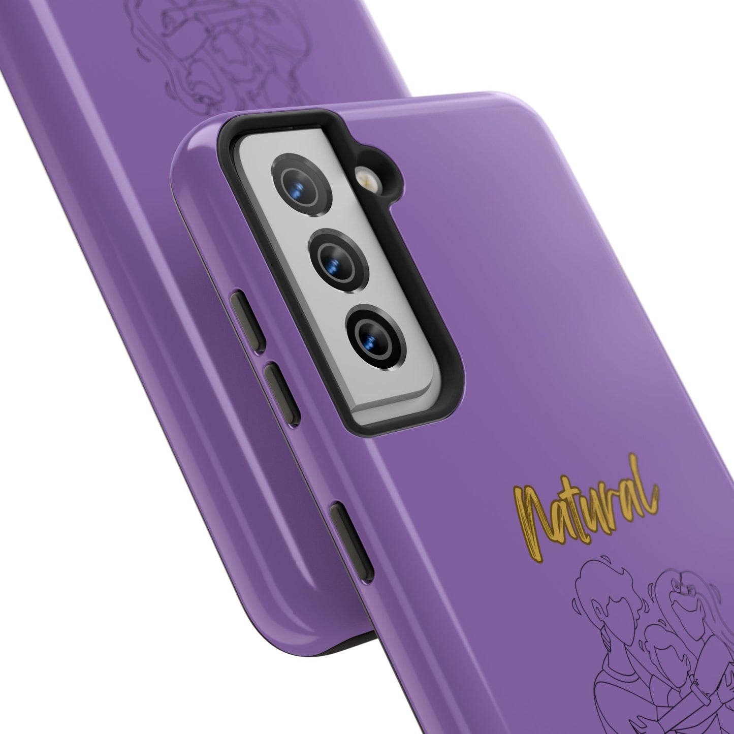 Natural Woman Bear Hugs (BL) Tough Phone Cases LIGHT PURPLE
