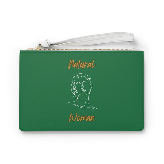 Natural Woman Hello (WL) Clutch Bag DARK GREEN