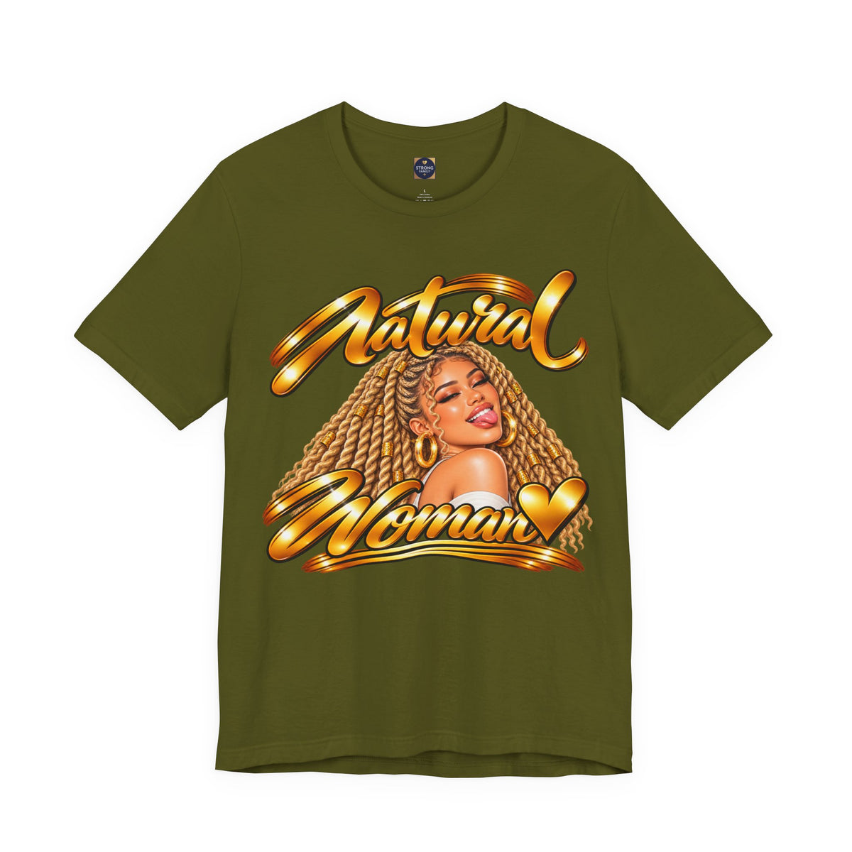 Natural Woman Twists Graphic Tee – Blonde Edition | Strong Family