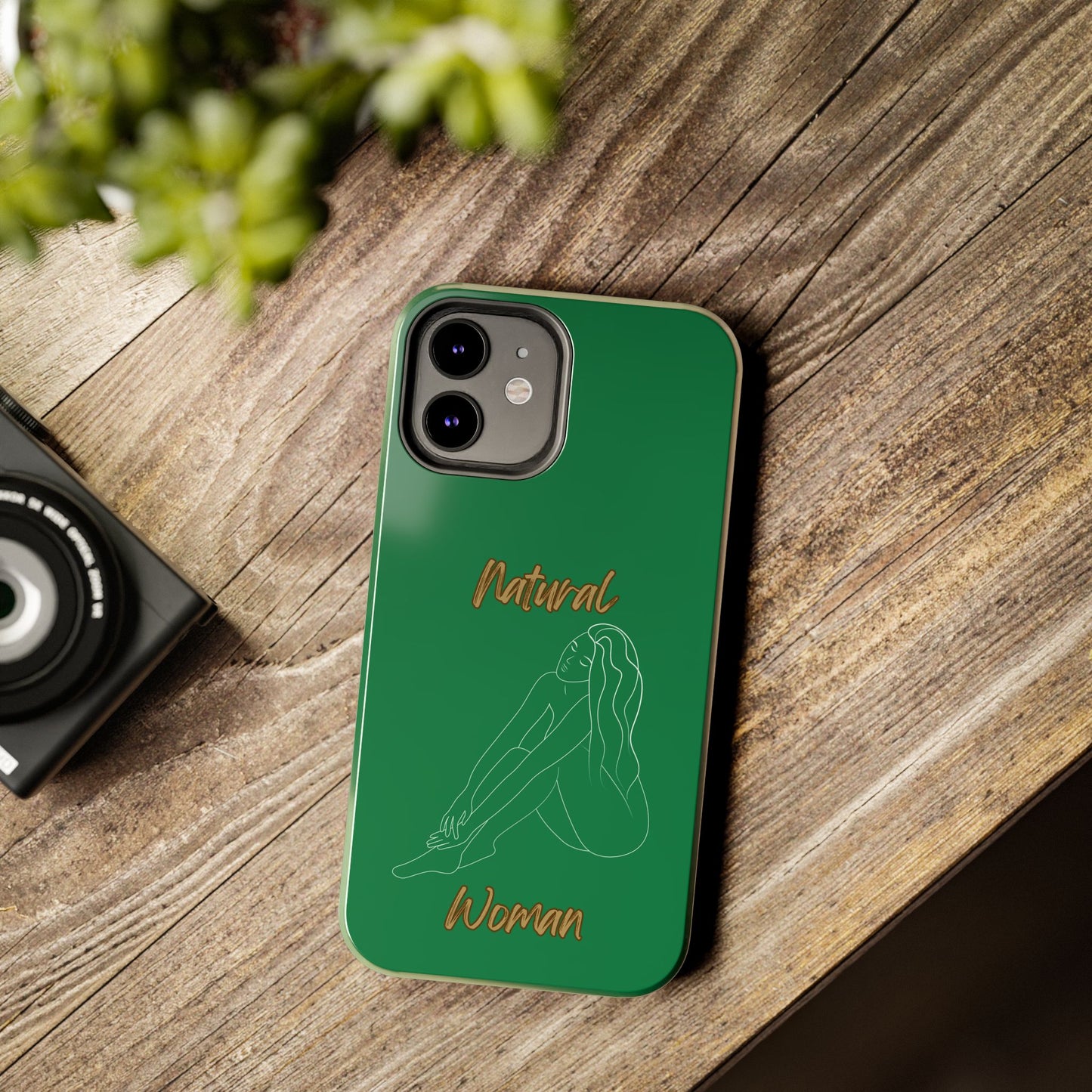 Natural Woman Beauty (WL) Tough Phone Cases DARK GREEN