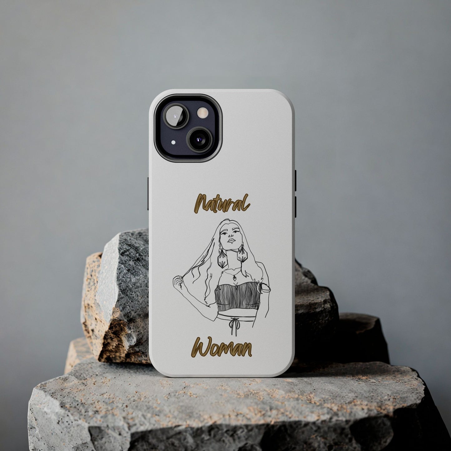 Natural Woman Thinking (BL)Tough Phone Cases WHITE