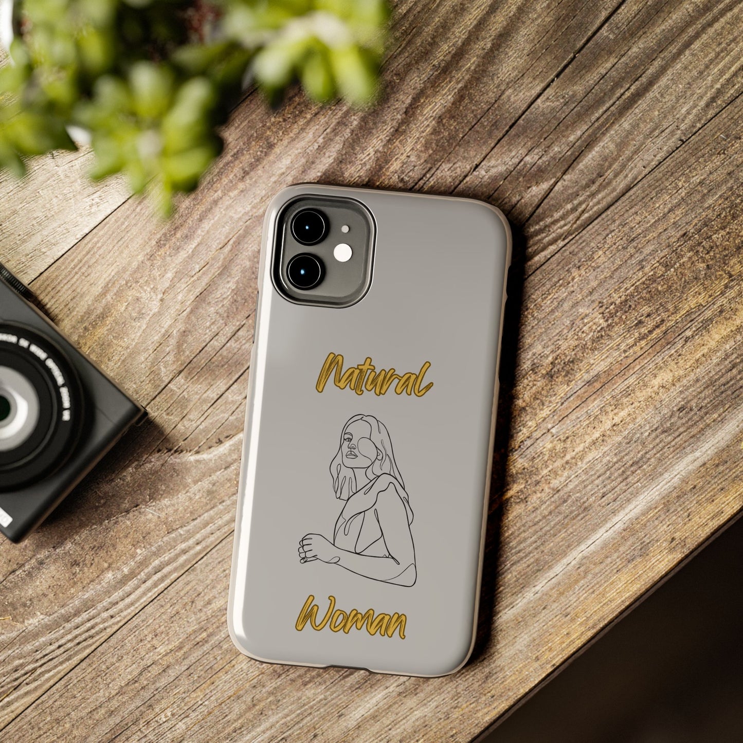 Natural Woman Care Free (BL)Tough Phone Cases LIGHT GREY