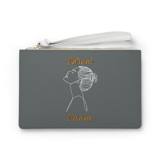 Natural Woman Wet Bun (WL) Clutch Bag DARK GREY
