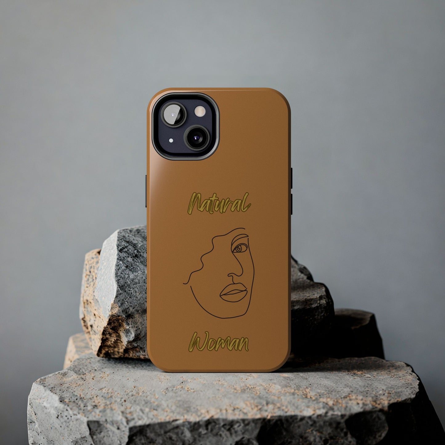 Natural Woman Peekaboo (BL)Tough Phone Cases LIGHT BROWN