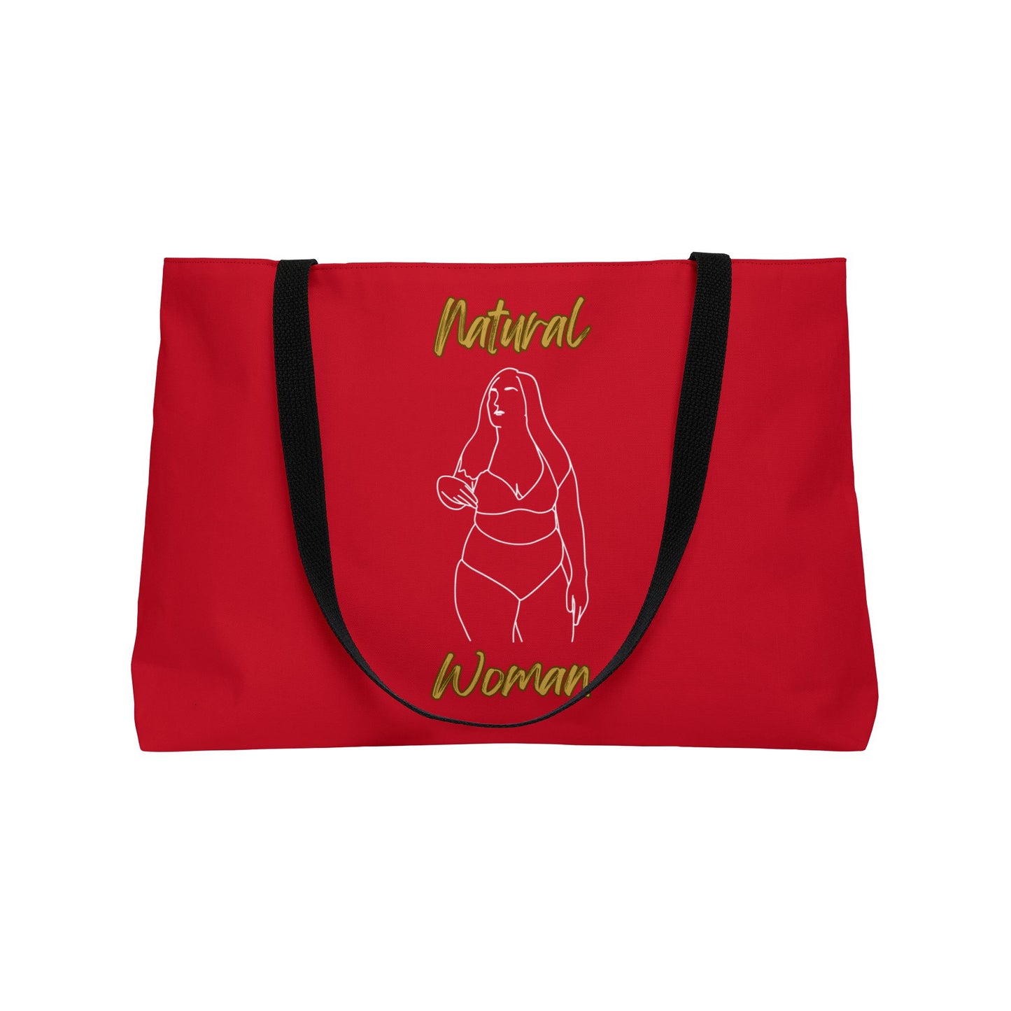 Natural Woman Full Beauty (WL) Weekender Tote Bag DARK RED