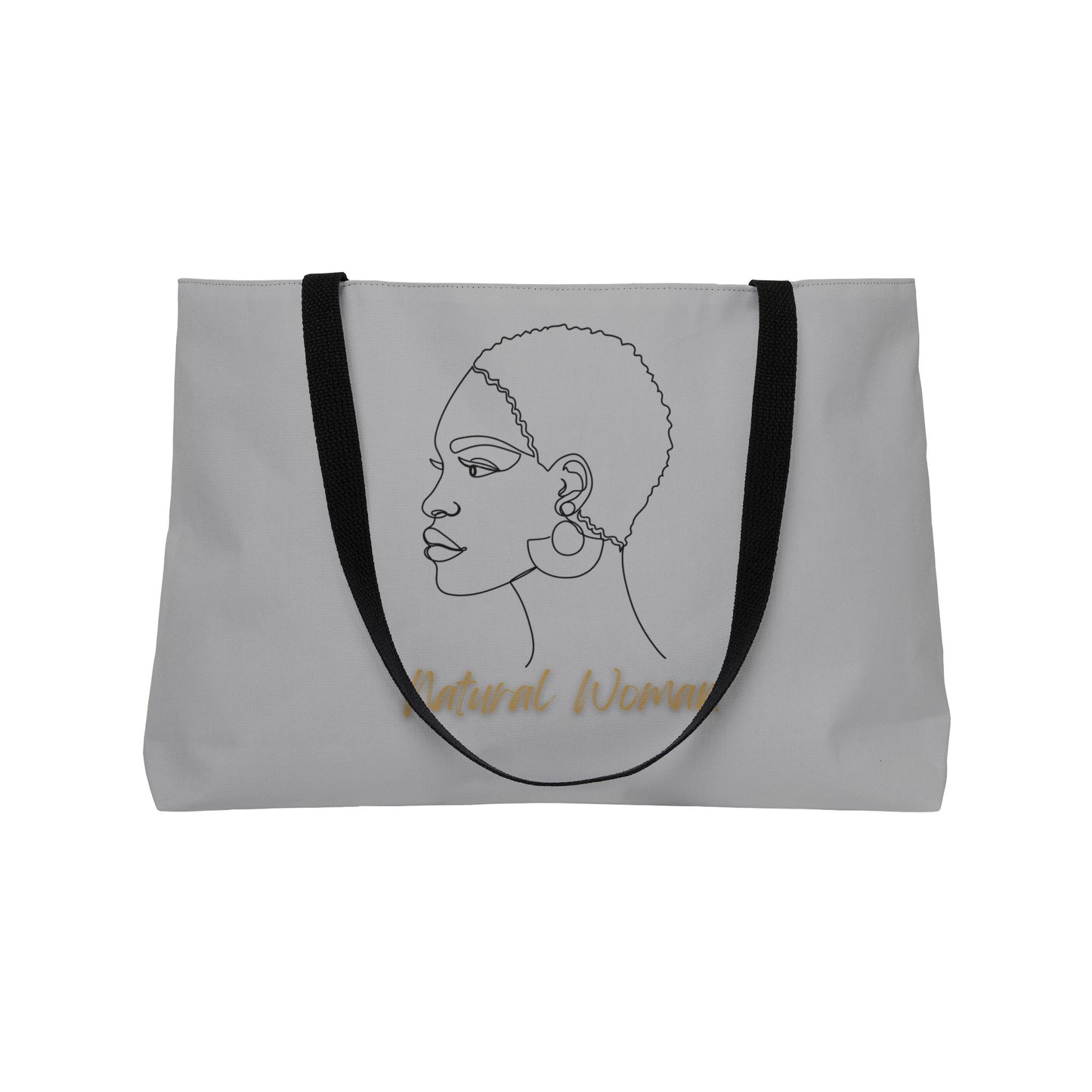 Natural Woman Finger Wave (BL) Weekender Tote Bag LIGHT GREY