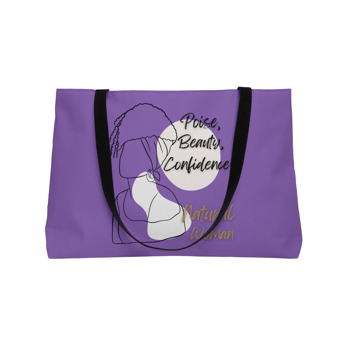 Natural Woman Puff (BL) Weekender Tote Bag LIGHT PURPLE