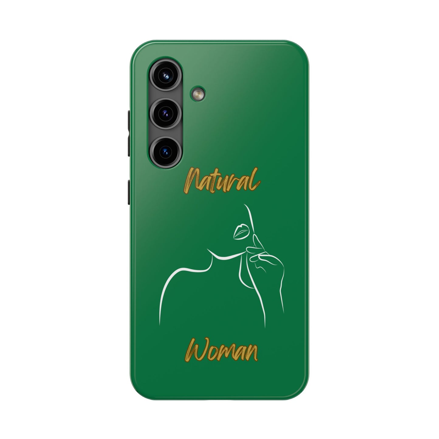 Natural Woman Chin Up (WL)Tough Phone Cases DARK GREEN