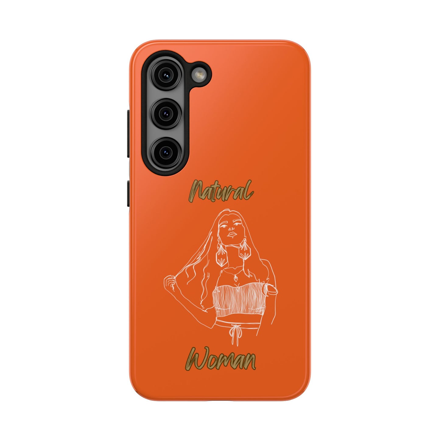Natural Woman Thinking (WL)Tough Phone Cases ORANGE
