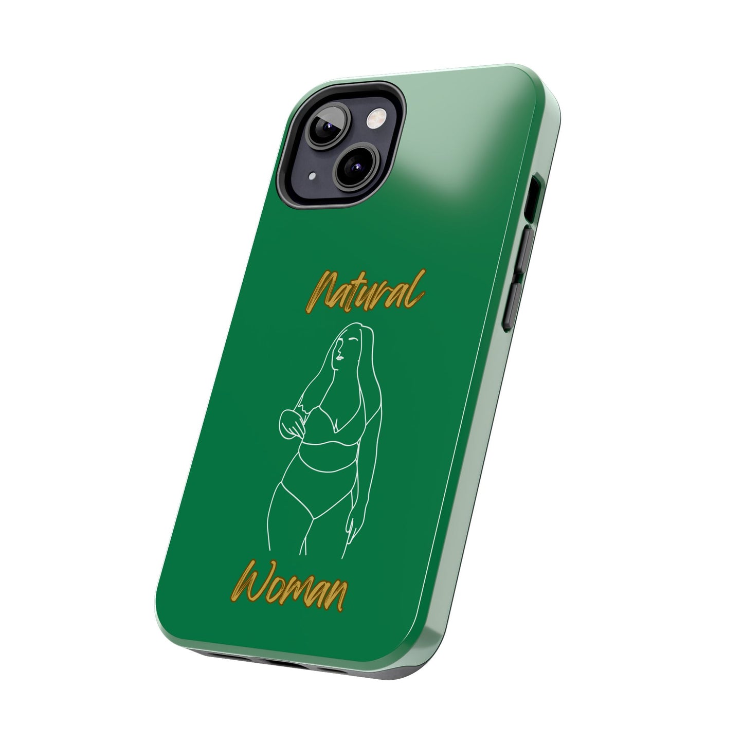 Natural Woman Full Beauty (WL)Tough Phone Cases DARK GREEN