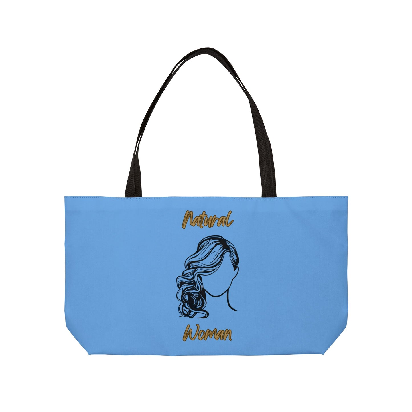 Natural Woman Long Curl (BL) Weekender Tote Bag LIGHT BLUE