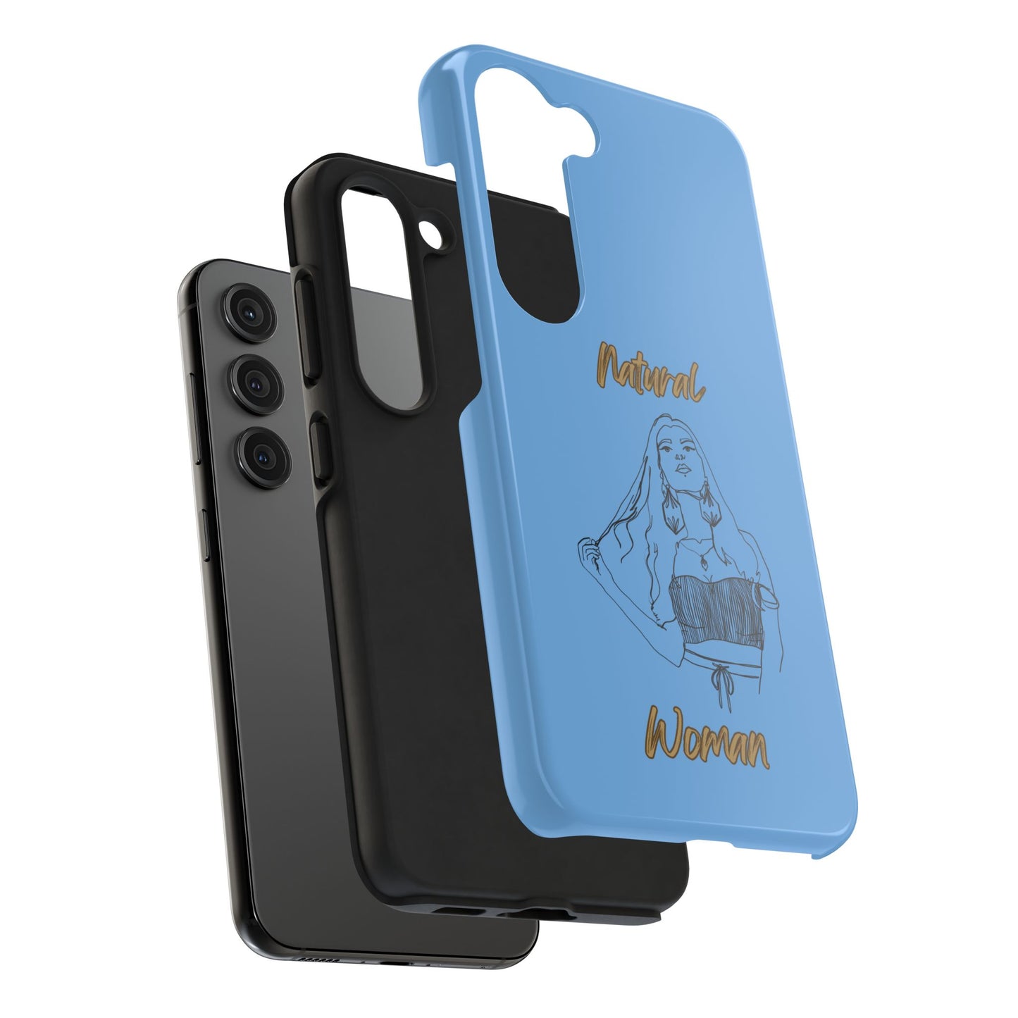 Natural Woman Thinking (BL)Tough Phone Cases LIGHT BLUE
