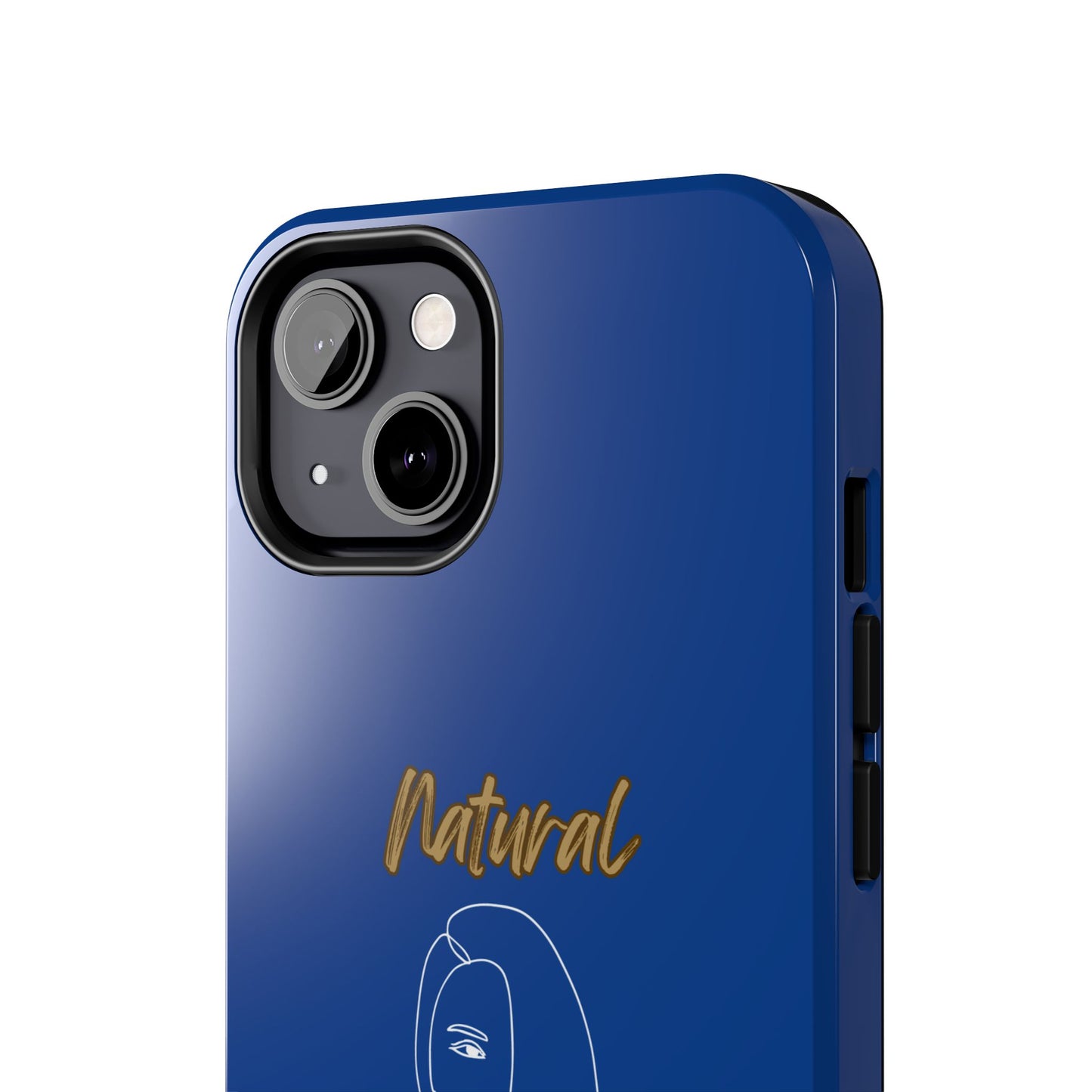 Natural Woman Covered Eye (WL)Tough Phone Cases DARK BLUE