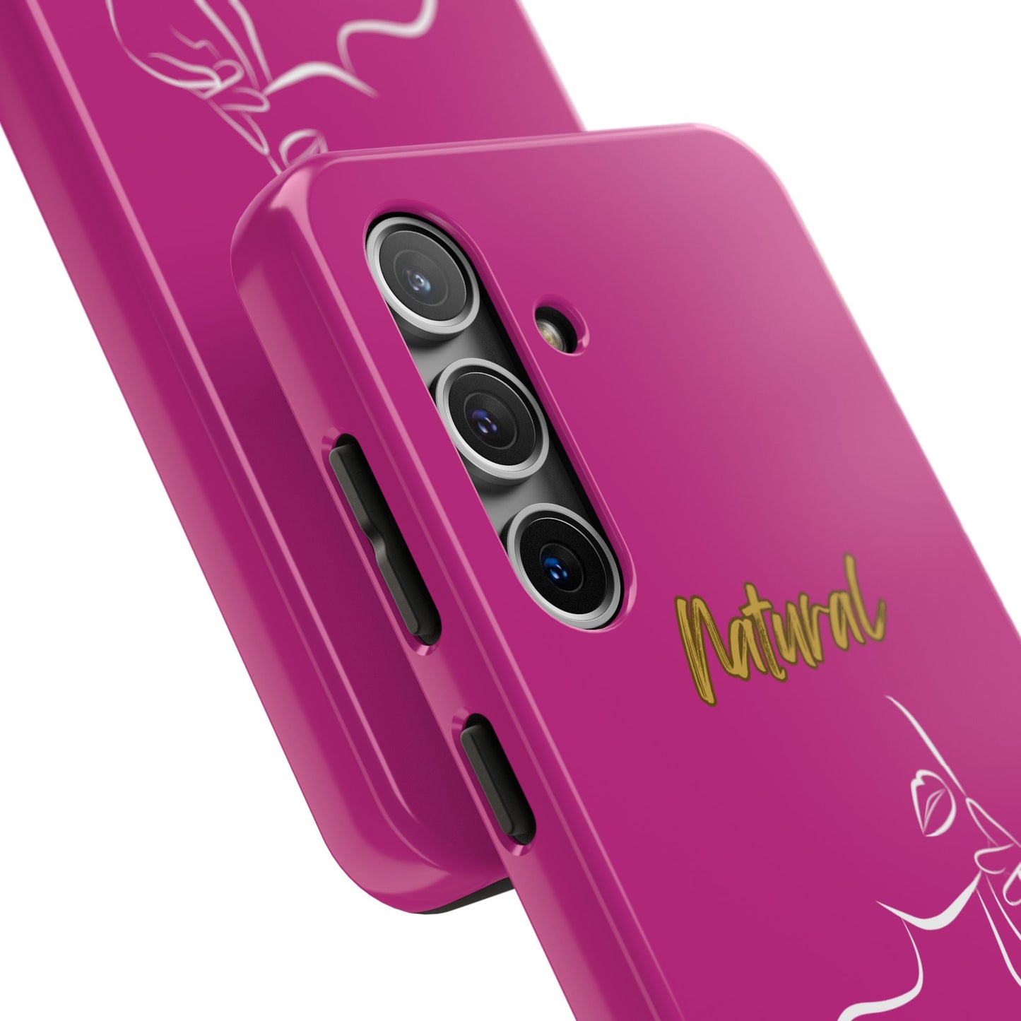 Natural Woman Chin Up (WL)Tough Phone Cases PINK
