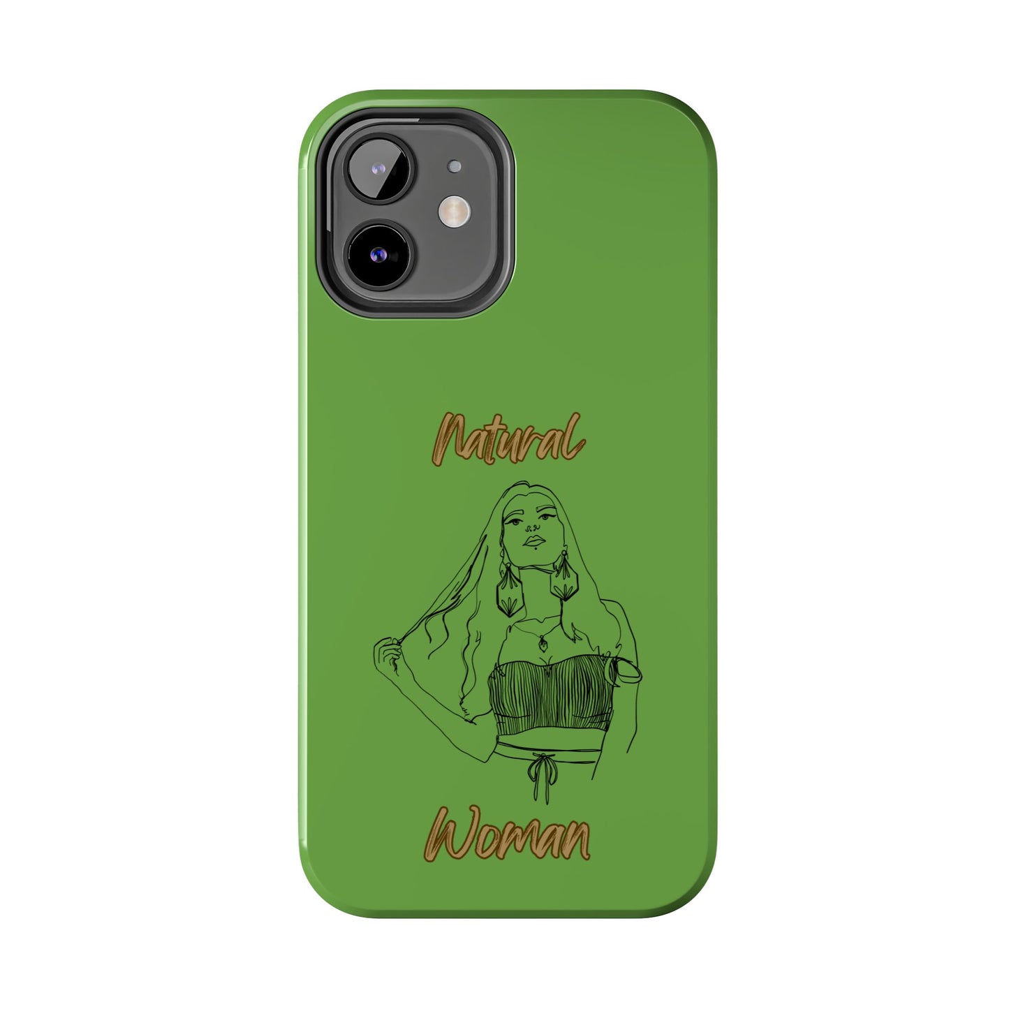 Natural Woman Thinking (BL)Tough Phone Cases GREEN